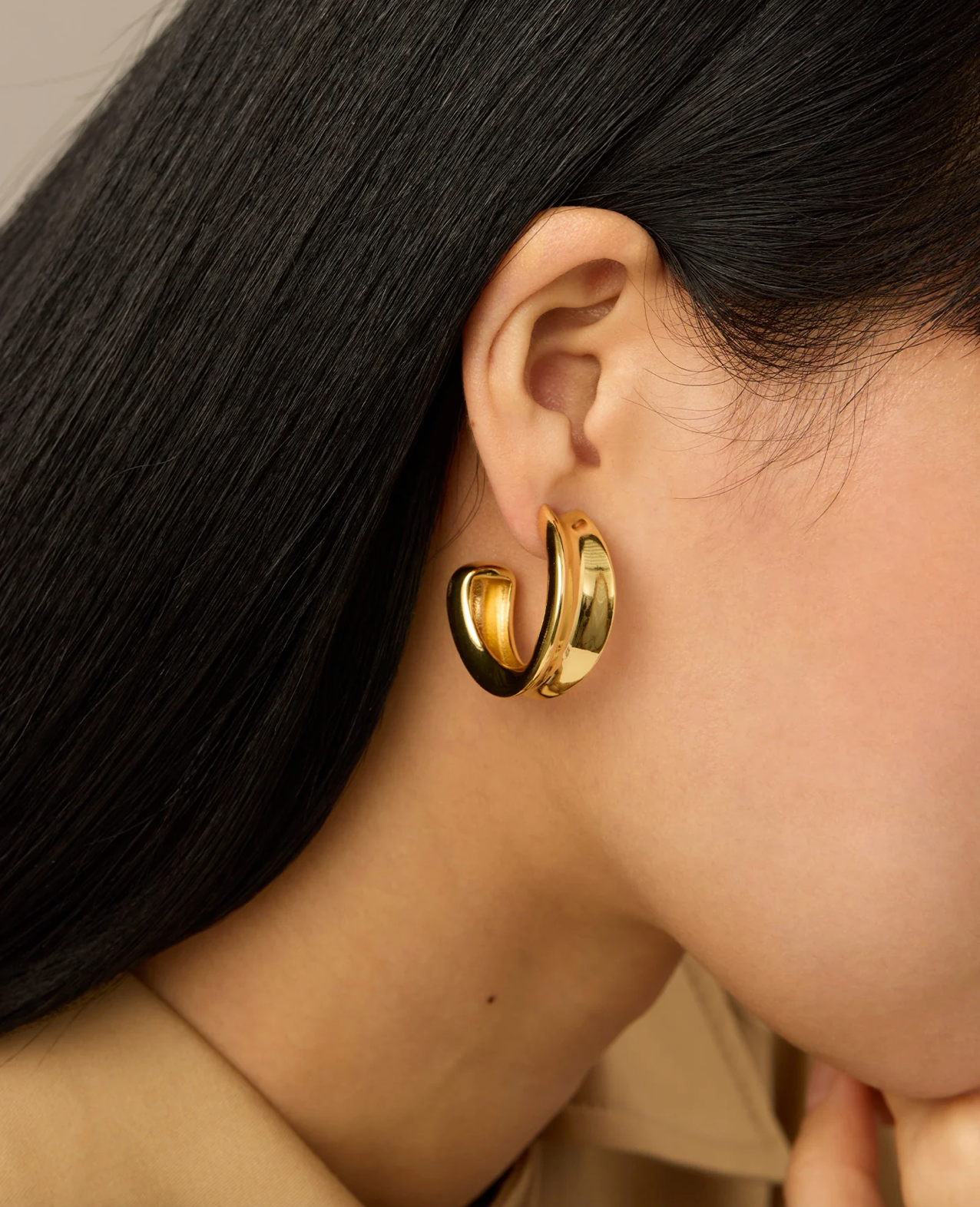 Doune Hoops in Gold