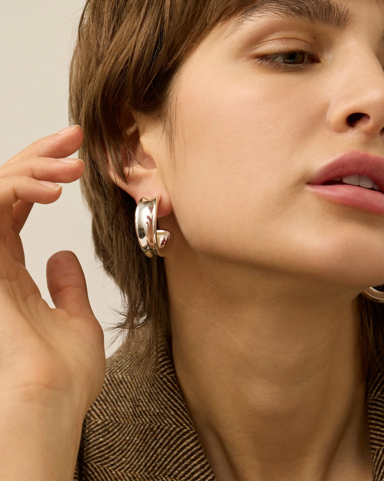 Doune Hoops in Silver