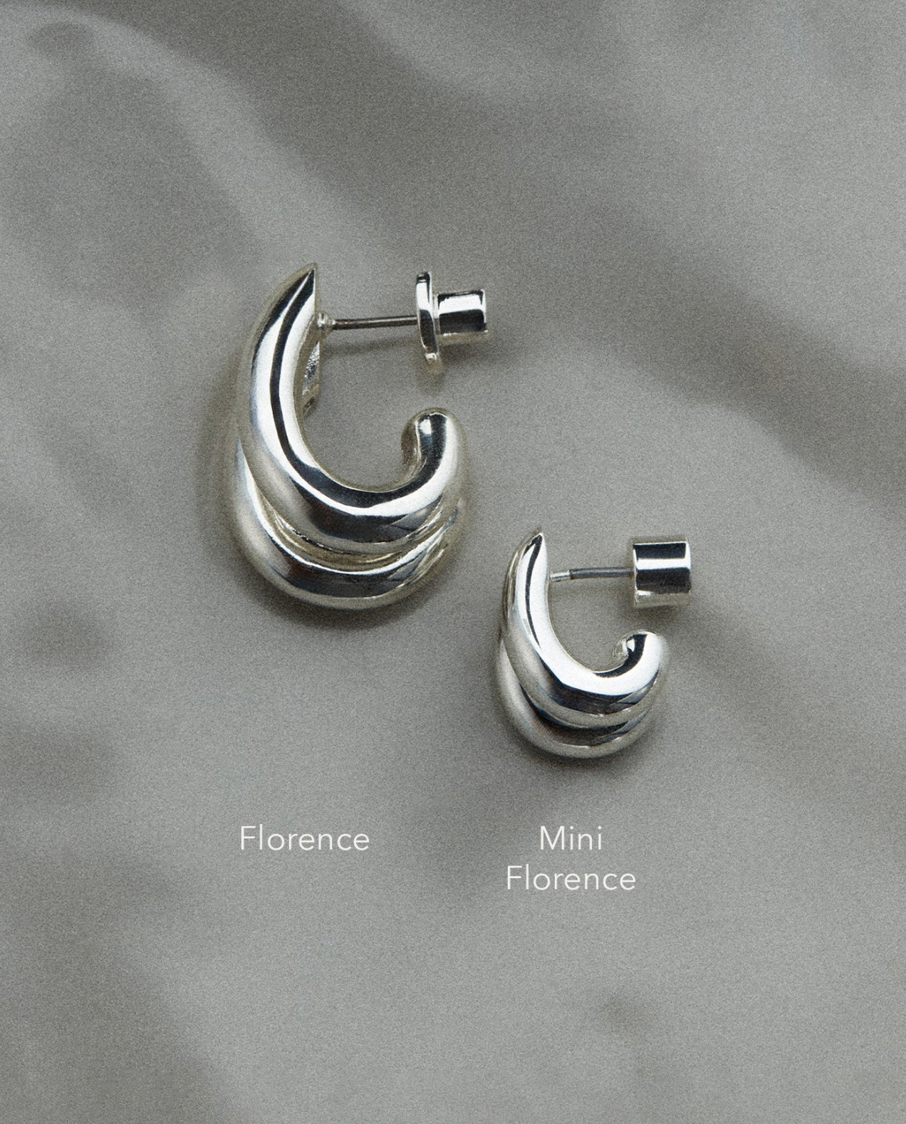 Florence Earrings in Silver