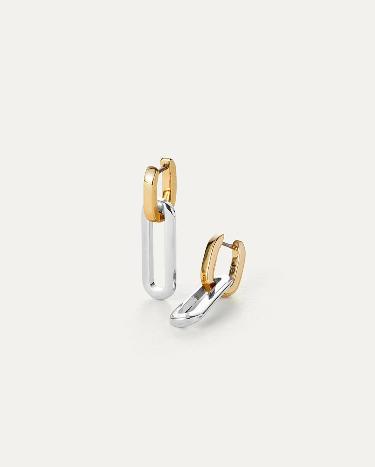 Teeni Detachable Link Earrings in Two Tone