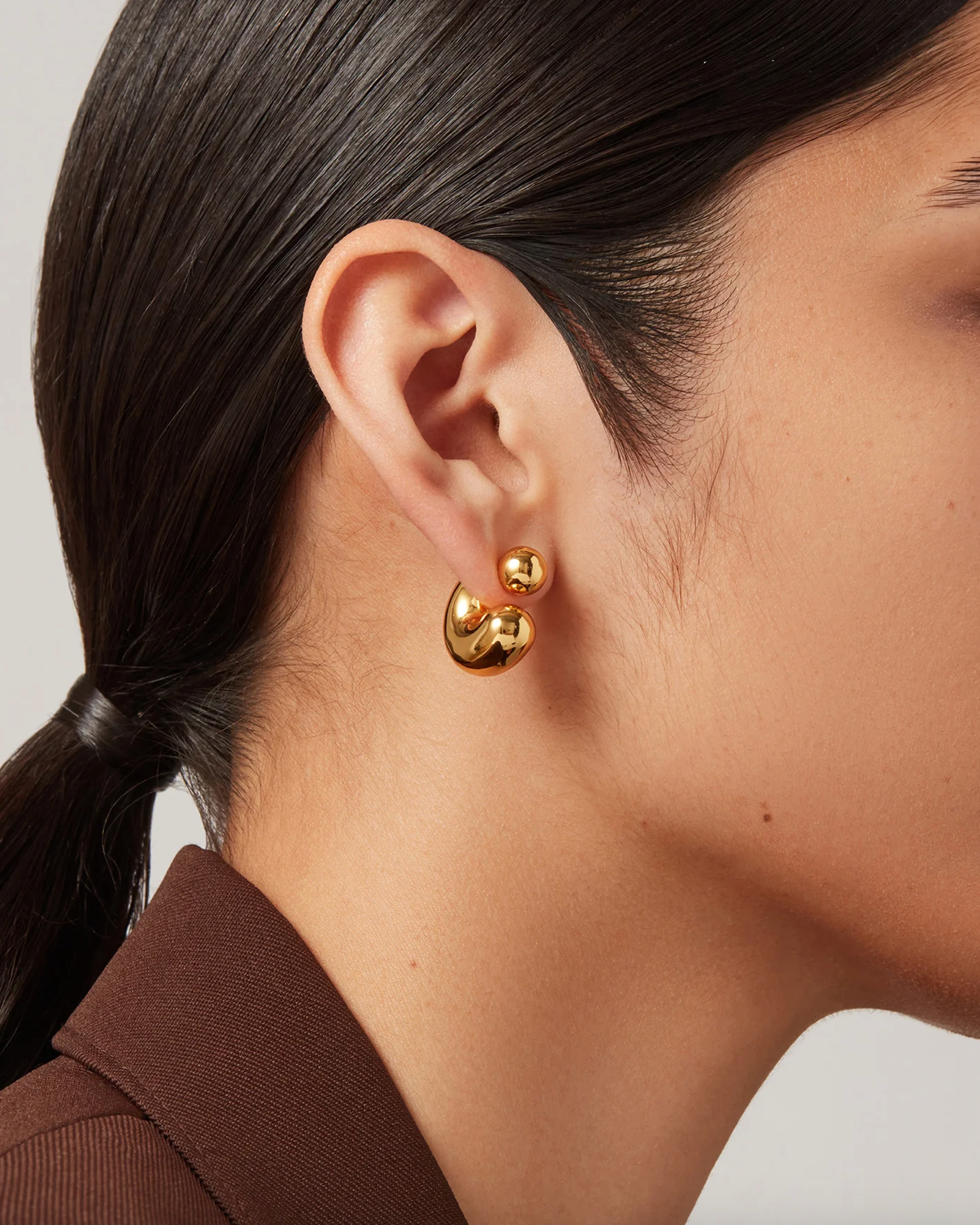 Tome Hoops Medium in Gold