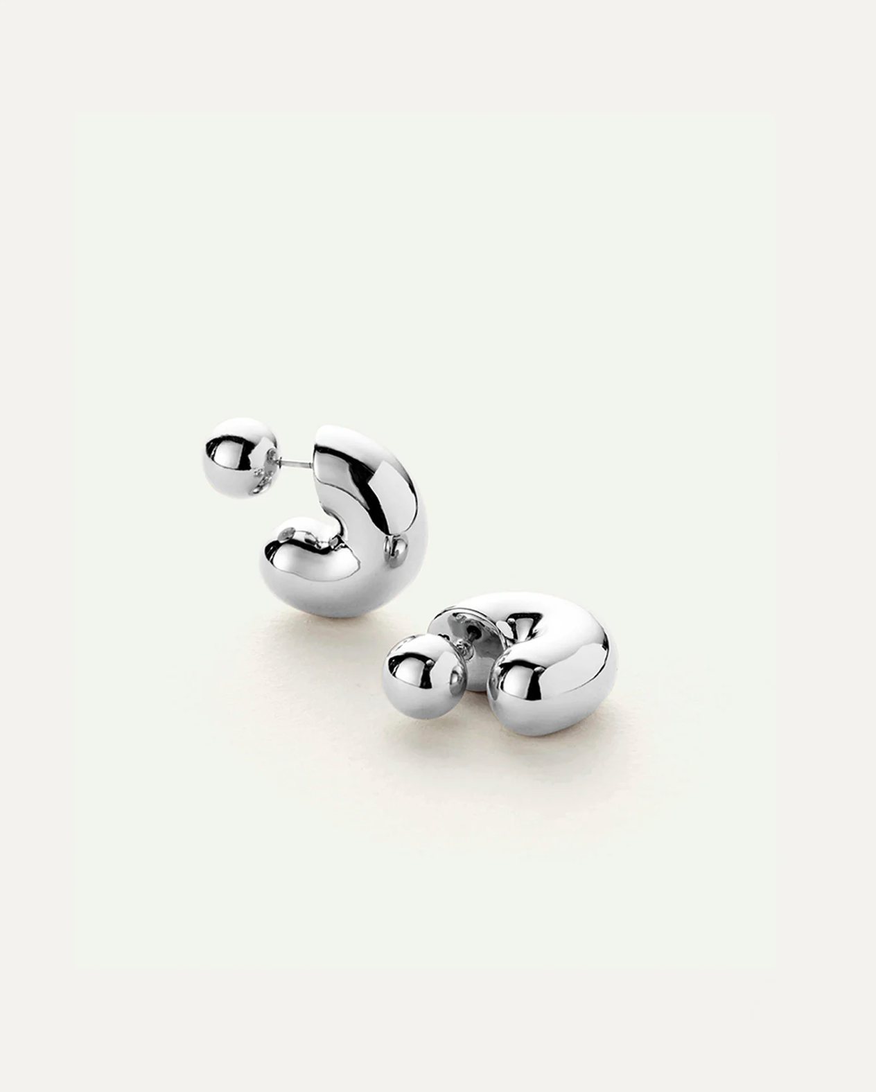 Tome Hoops Medium in Silver