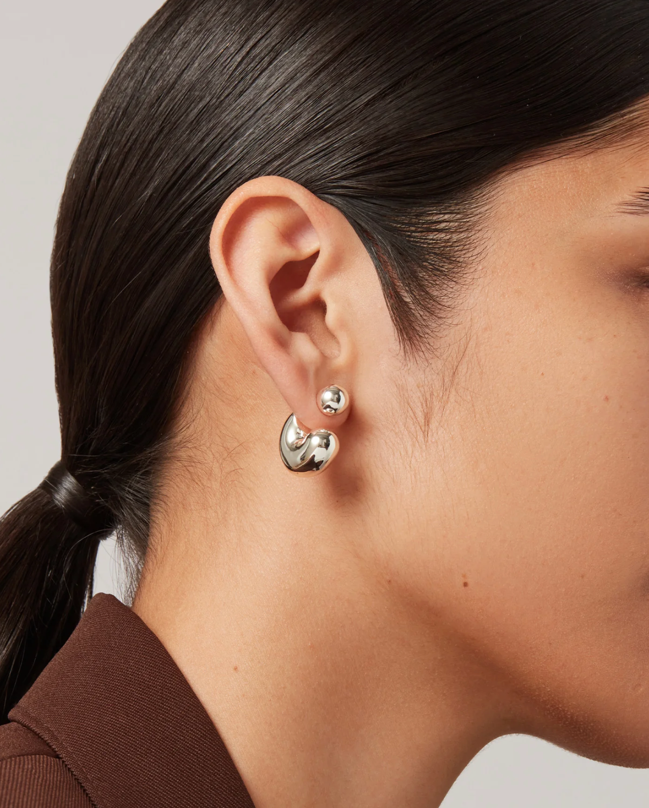 Tome Hoops Medium in Silver