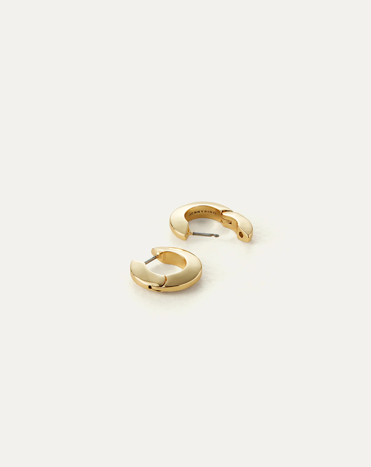 Toni Hinged Hoops Small in Gold