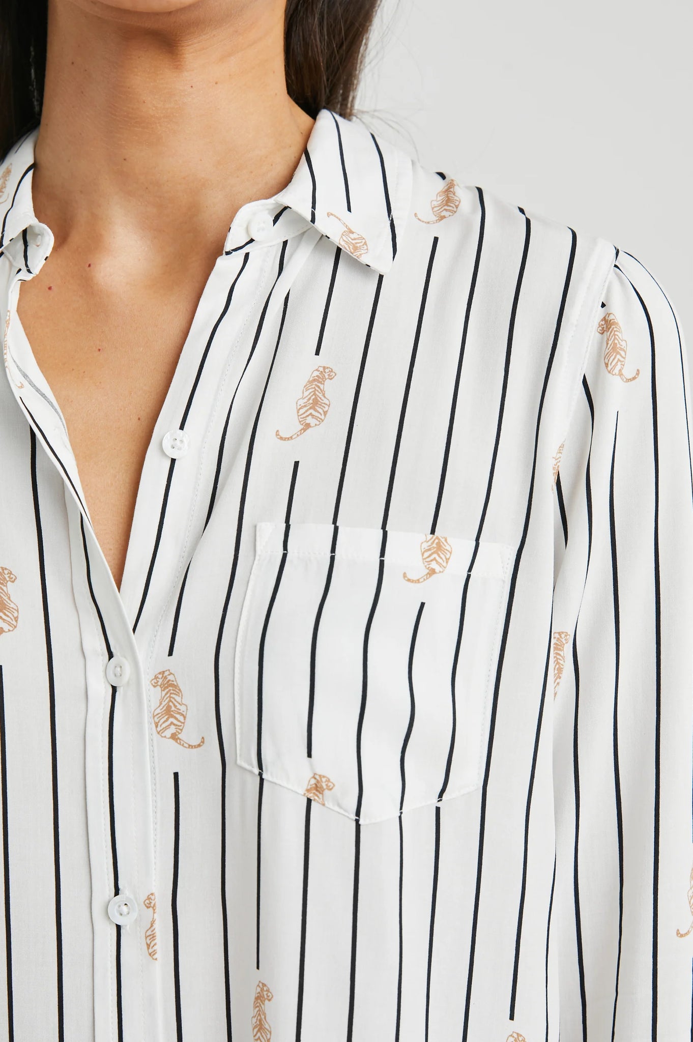 Kathryn Shirt in Striped Tigers