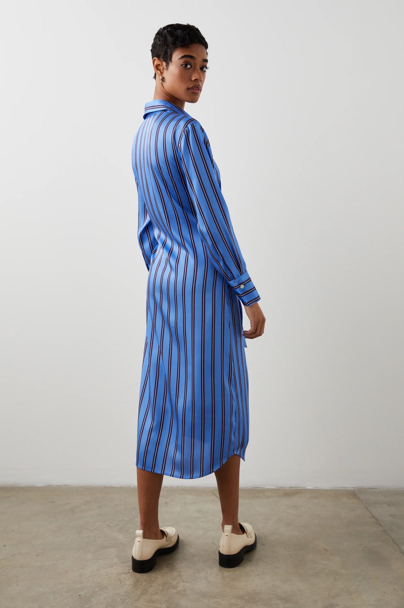 Lacey Dress in Primrose Stripe