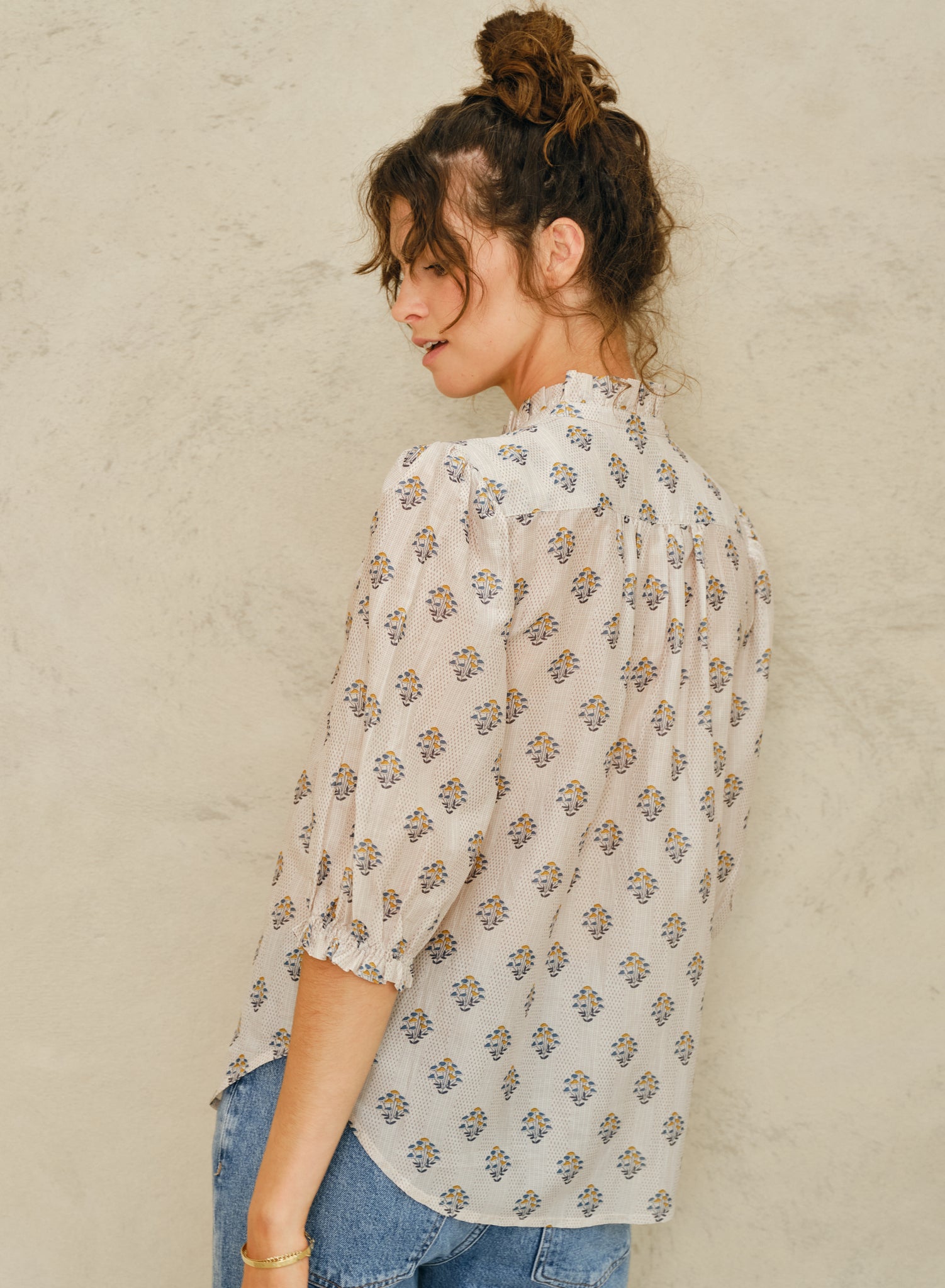 Lindi Top in Ecru