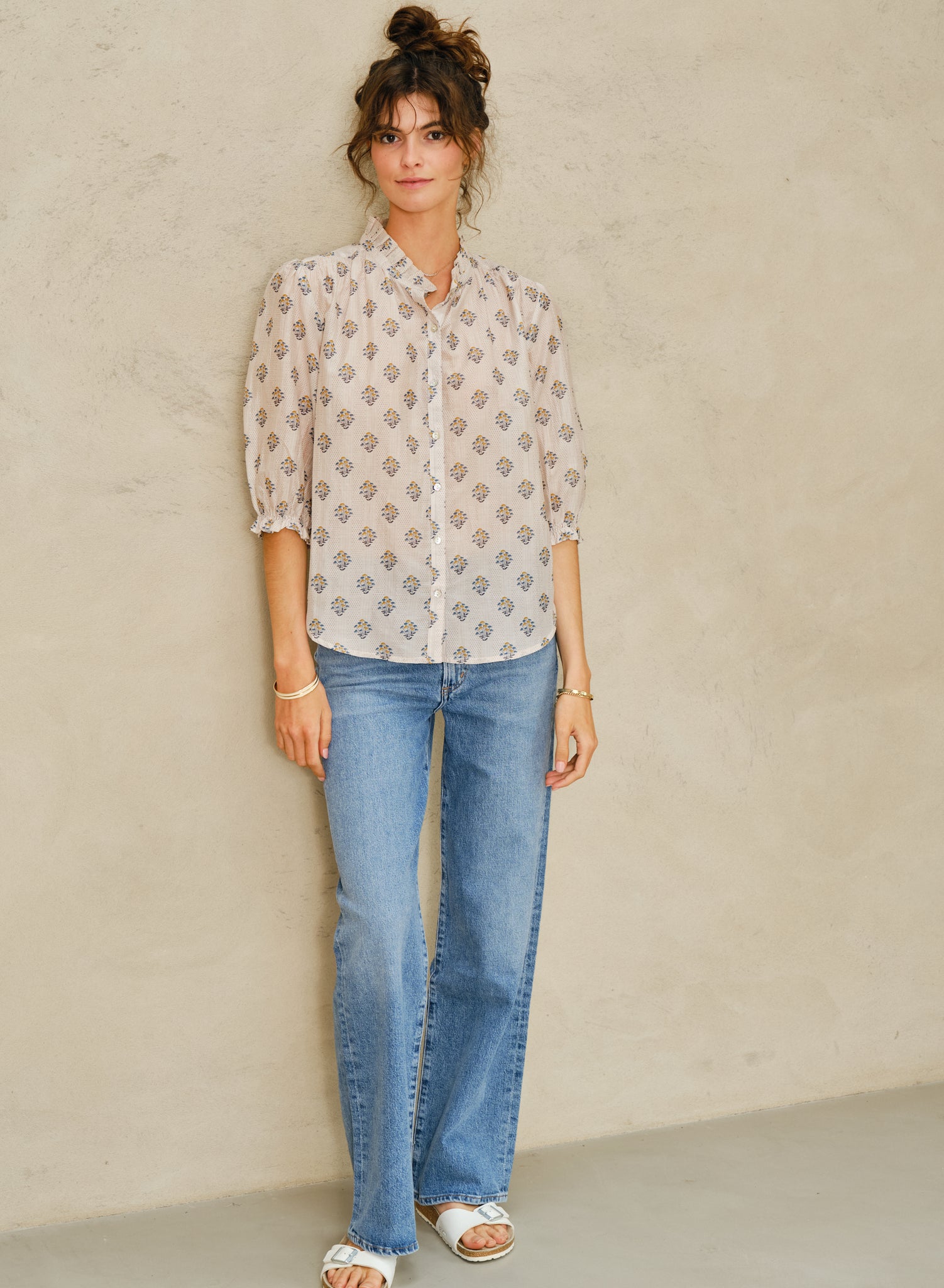Lindi Top in Ecru