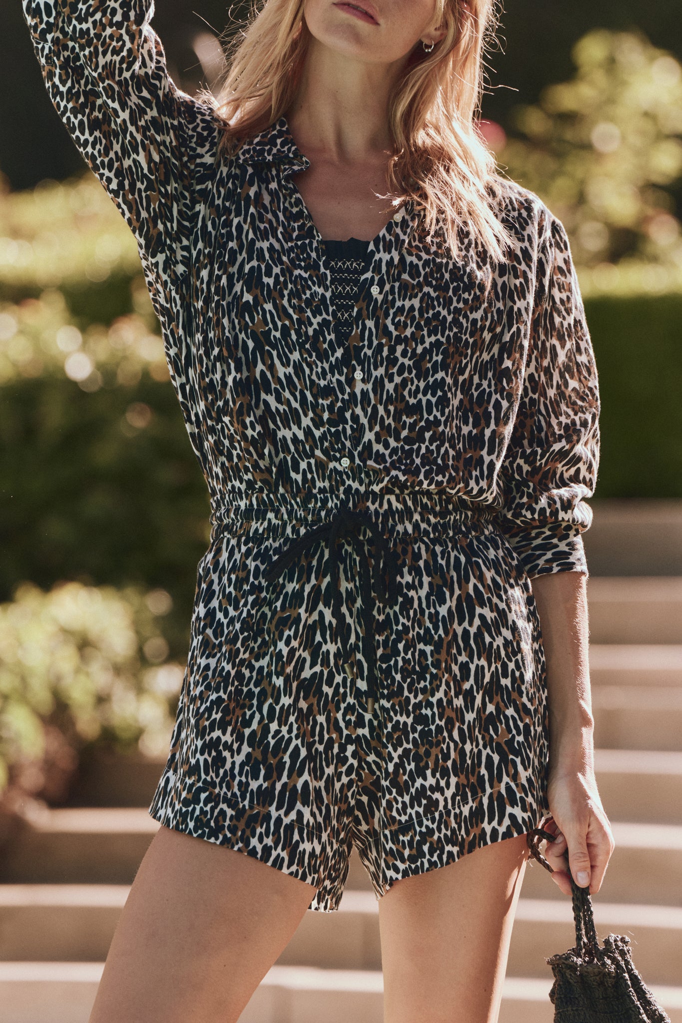 The Delta Short in Leopard & Black