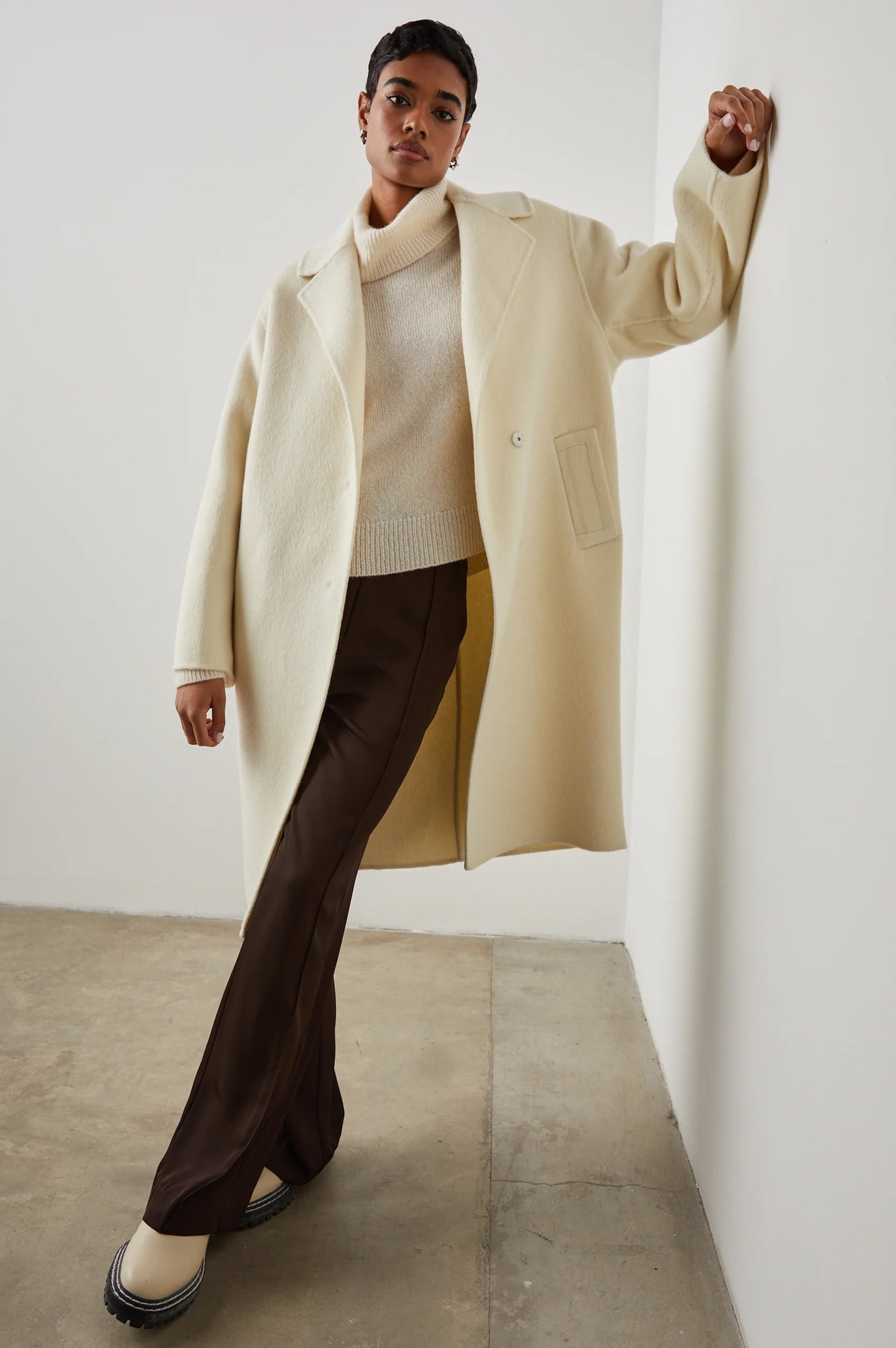 Lore Coat in Ivory