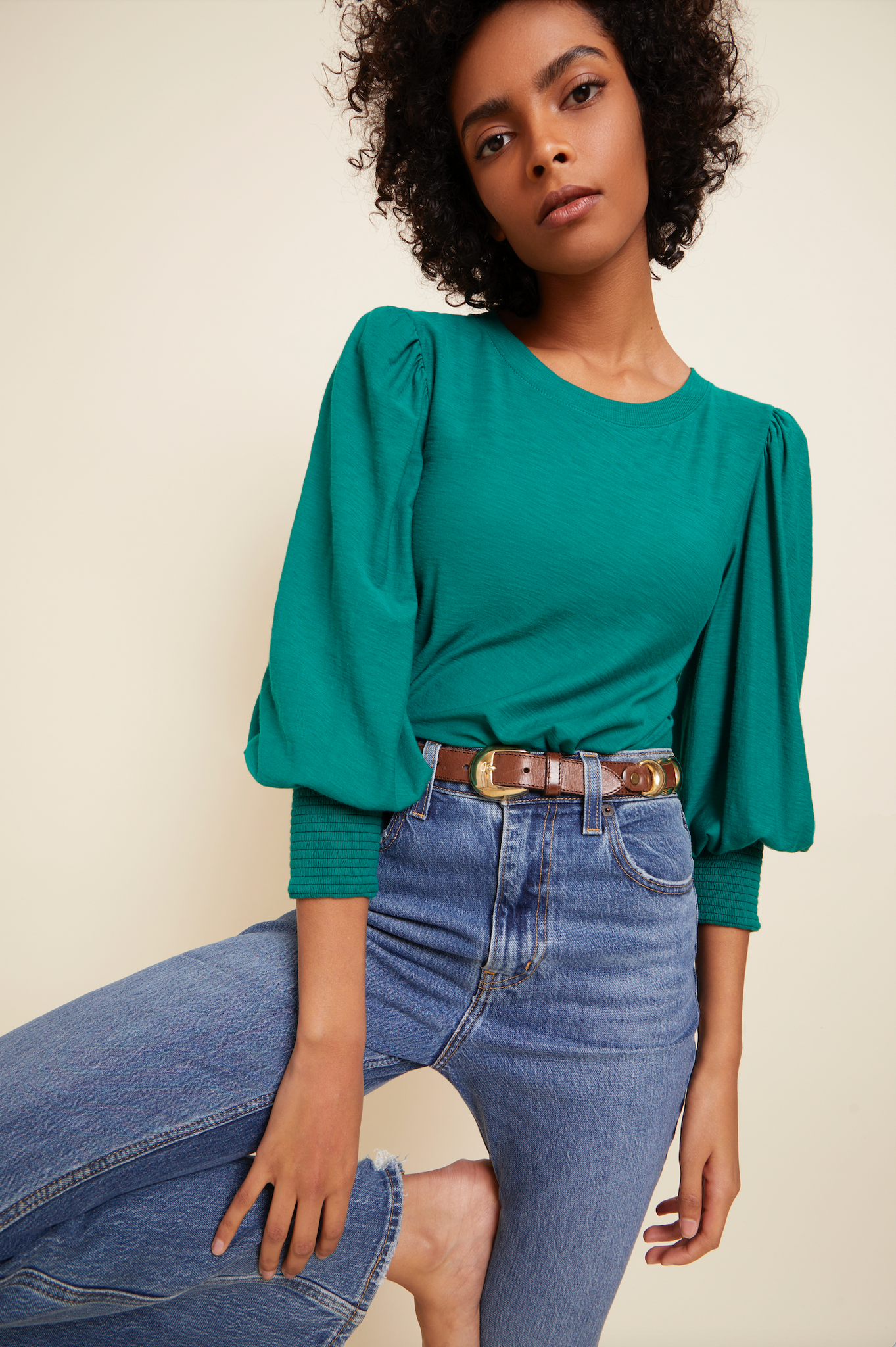 Loren Tee in Emerald