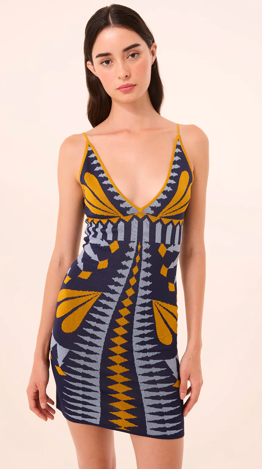 Maita Dress in Butterfly Jacquard Knit