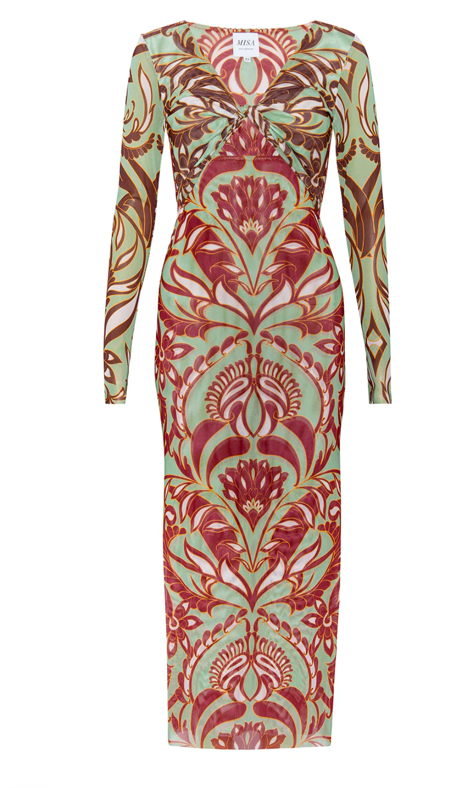 Tamar Dress in Vintage Botanical Mix Mesh