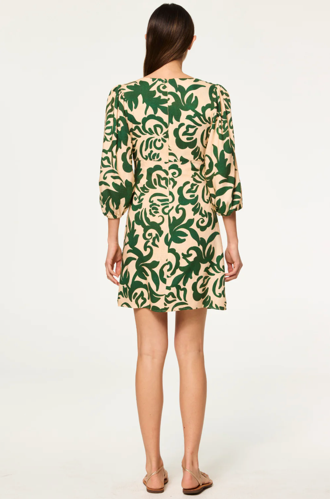 Willa Dress in Tonal Cactus