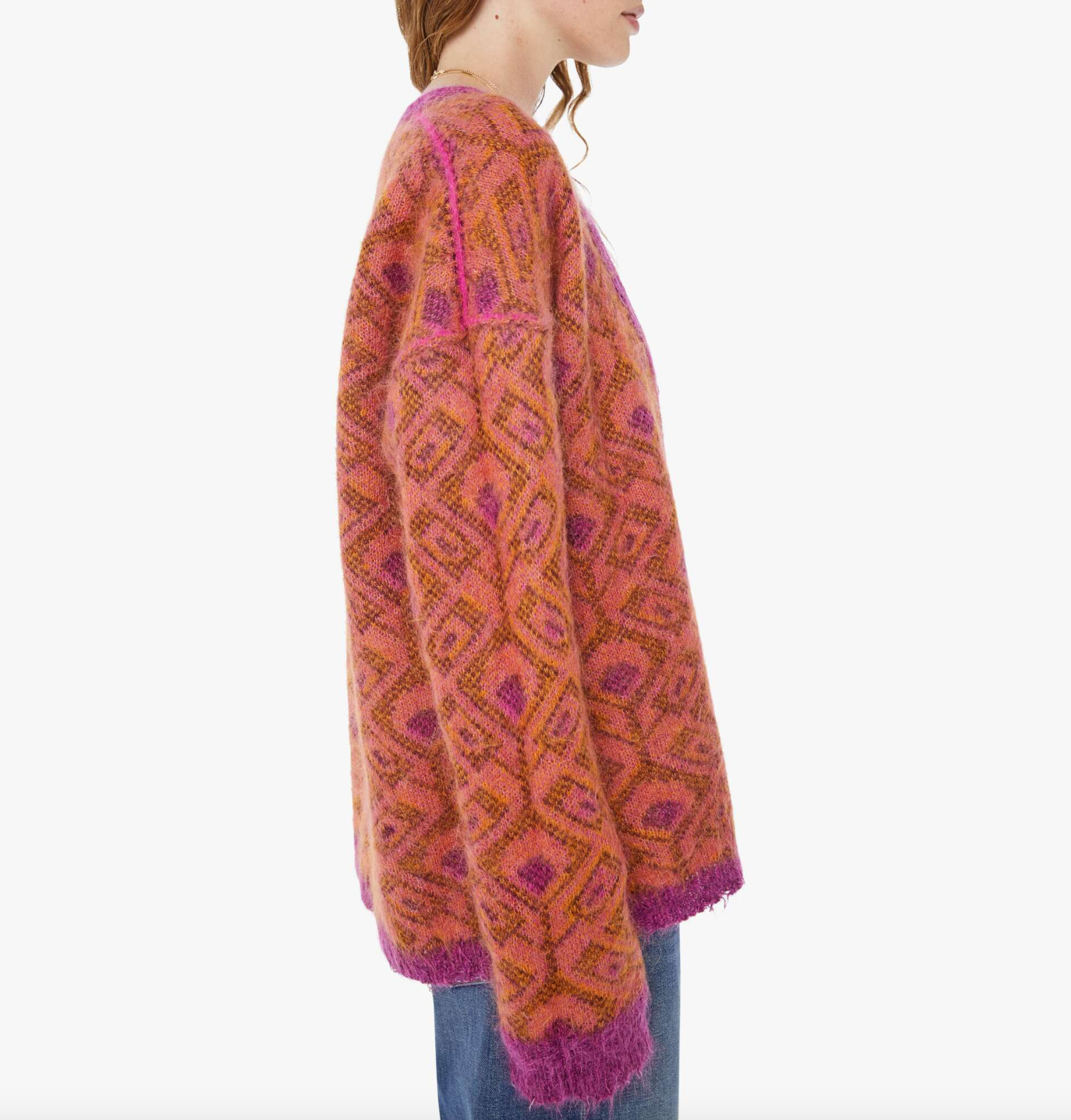 The Double Face Cardigan in Birds of Paradise