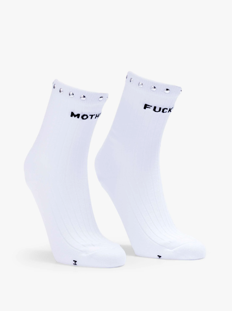 The Half Step in White Studded