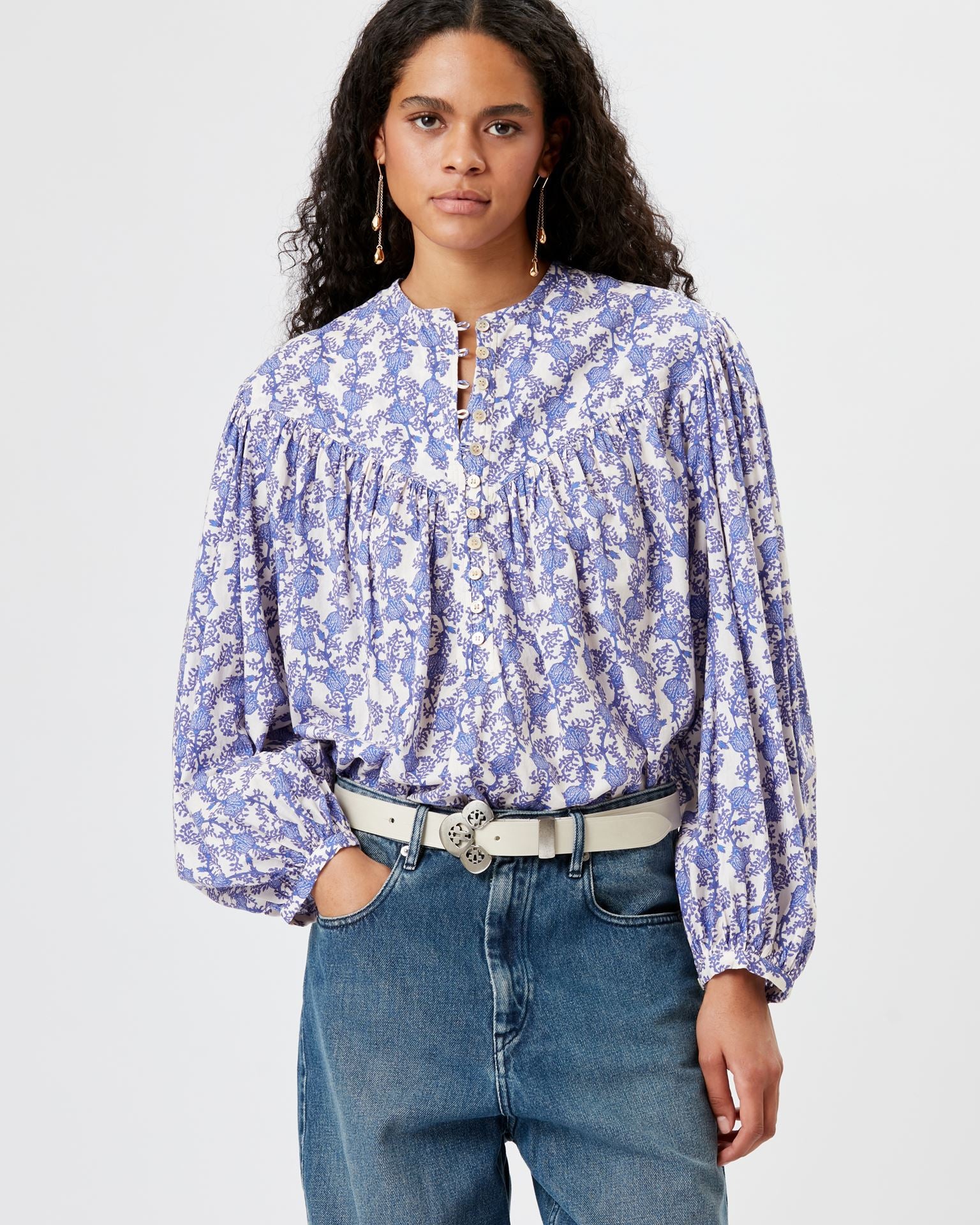 Salika Top in Royal Blue
