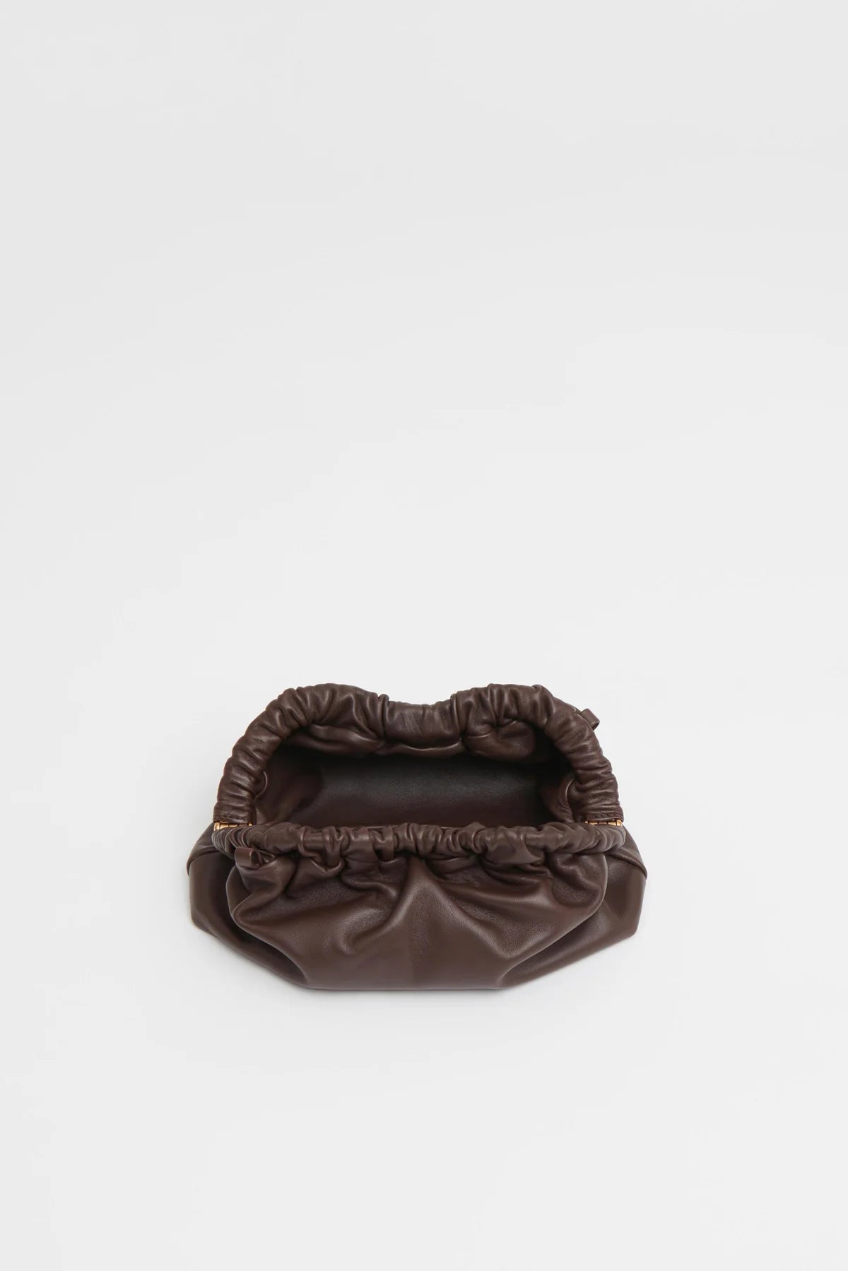 Mini Cloud Clutch in Chocolate