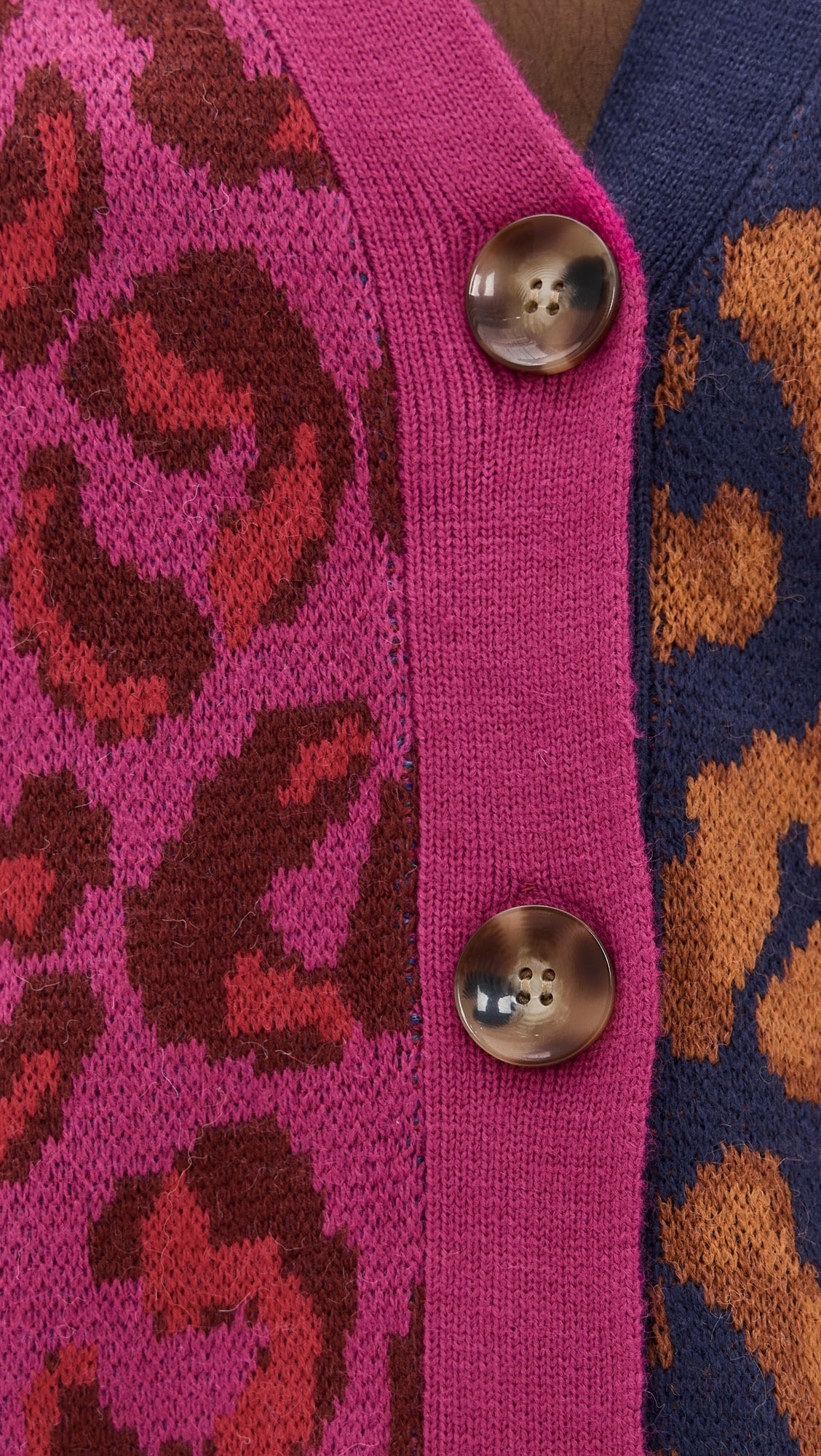 Mixed Ikat Leopard Cardigan