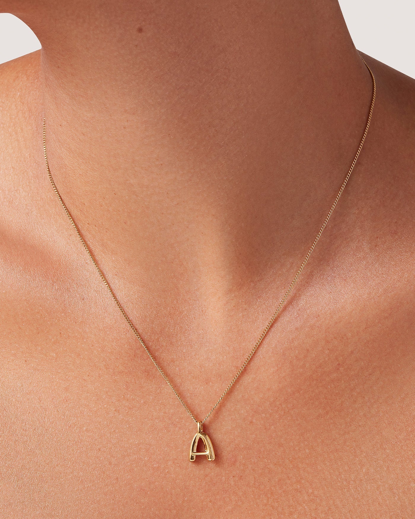 Monogram Necklace in Gold