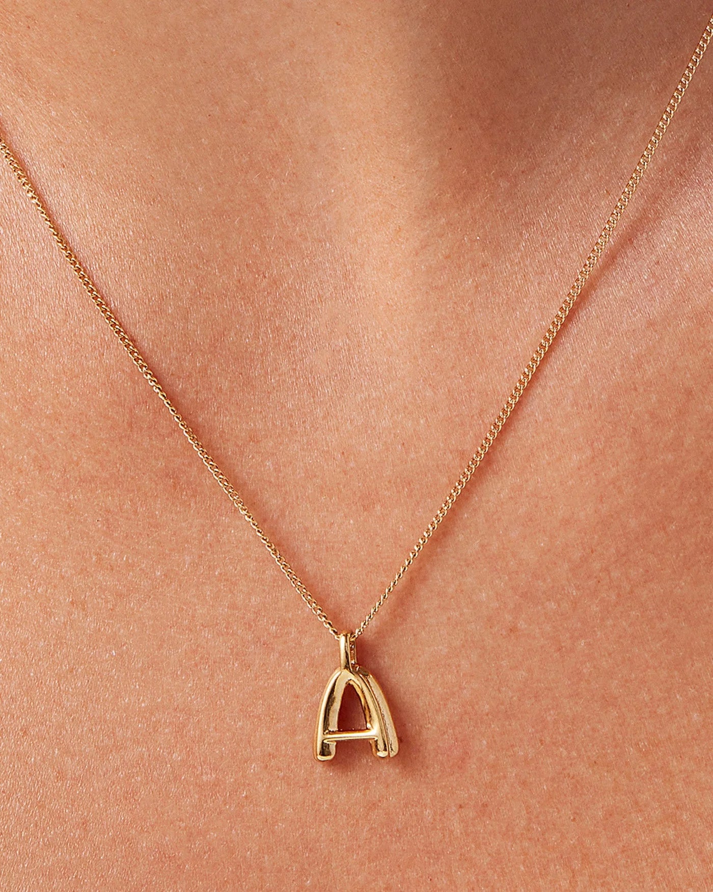 Monogram Necklace in Gold