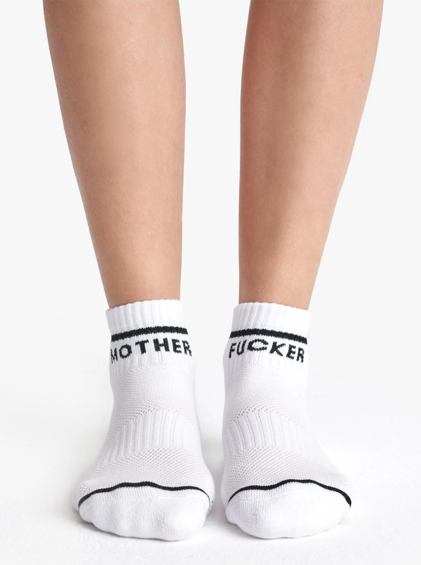 Baby Steps Ankle MF in White/Black