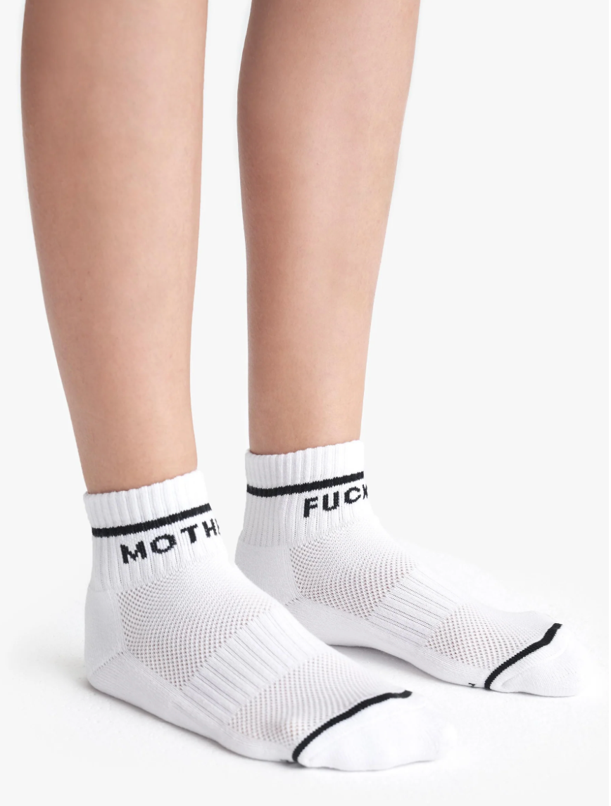 Baby Steps Ankle MF in White/Black