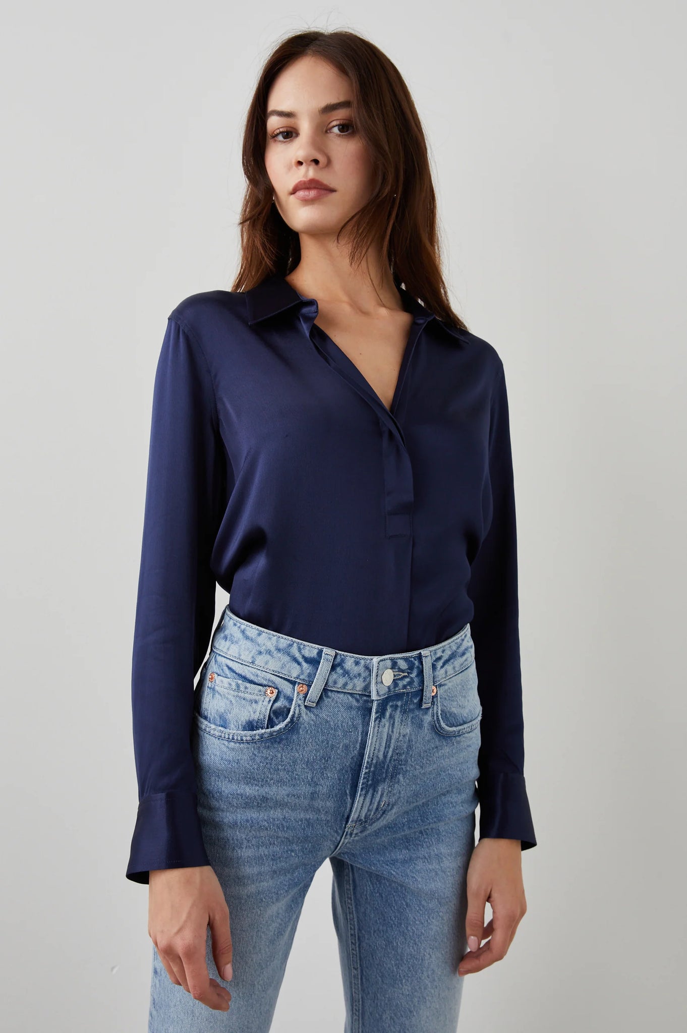 Nissa Top in Navy