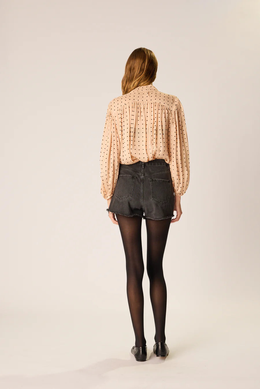 Iris Top in Polka Dot Creama