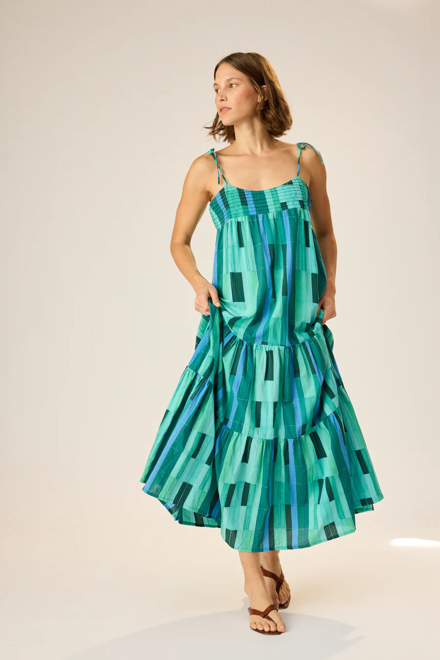 Natalie Martin Melanie Dress in Sea Glass Green