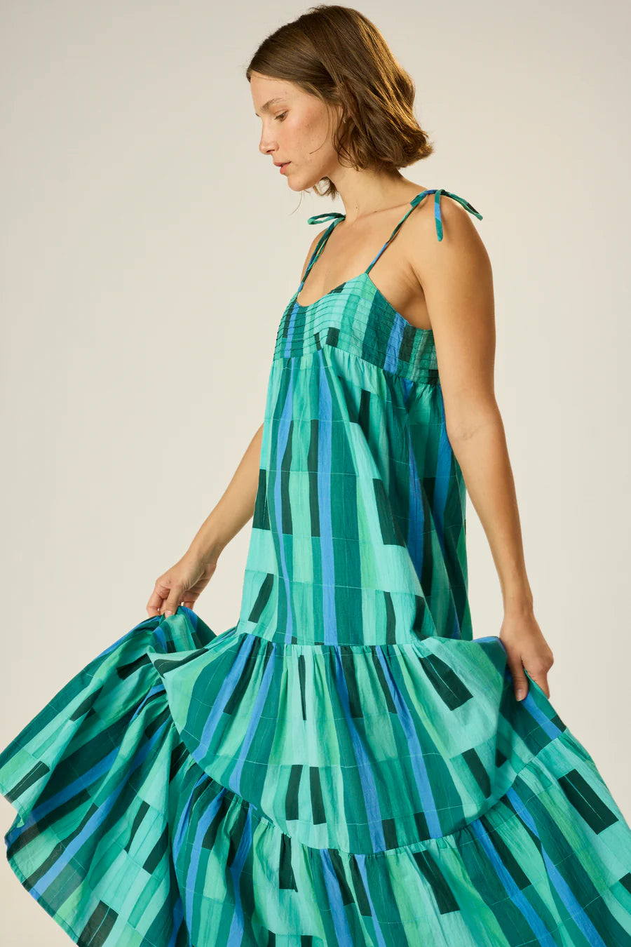 Natalie Martin Melanie Dress in Sea Glass Green