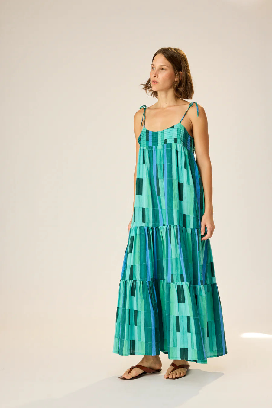 Natalie Martin Melanie Dress in Sea Glass Green