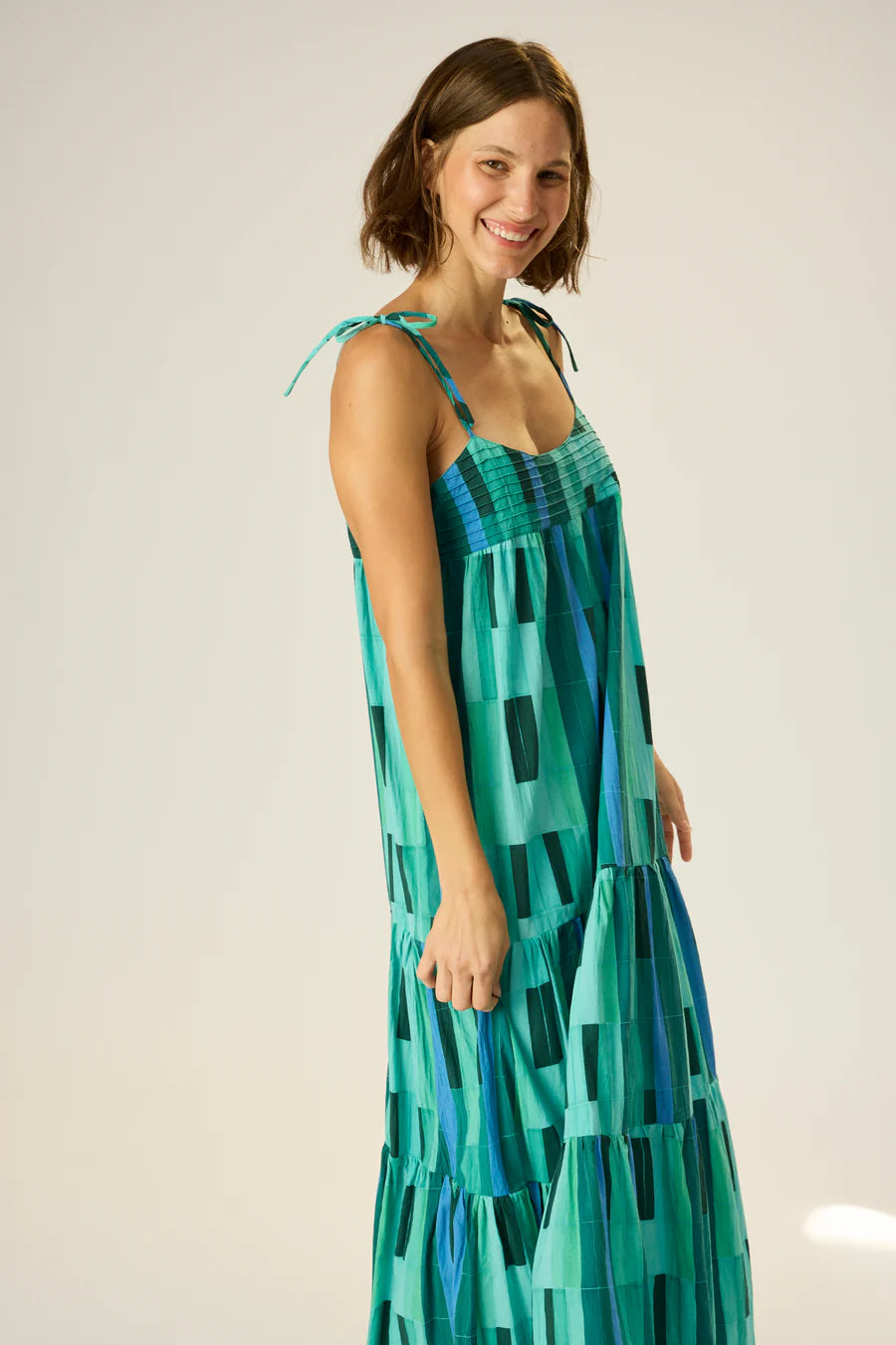 Natalie Martin Melanie Dress in Sea Glass Green