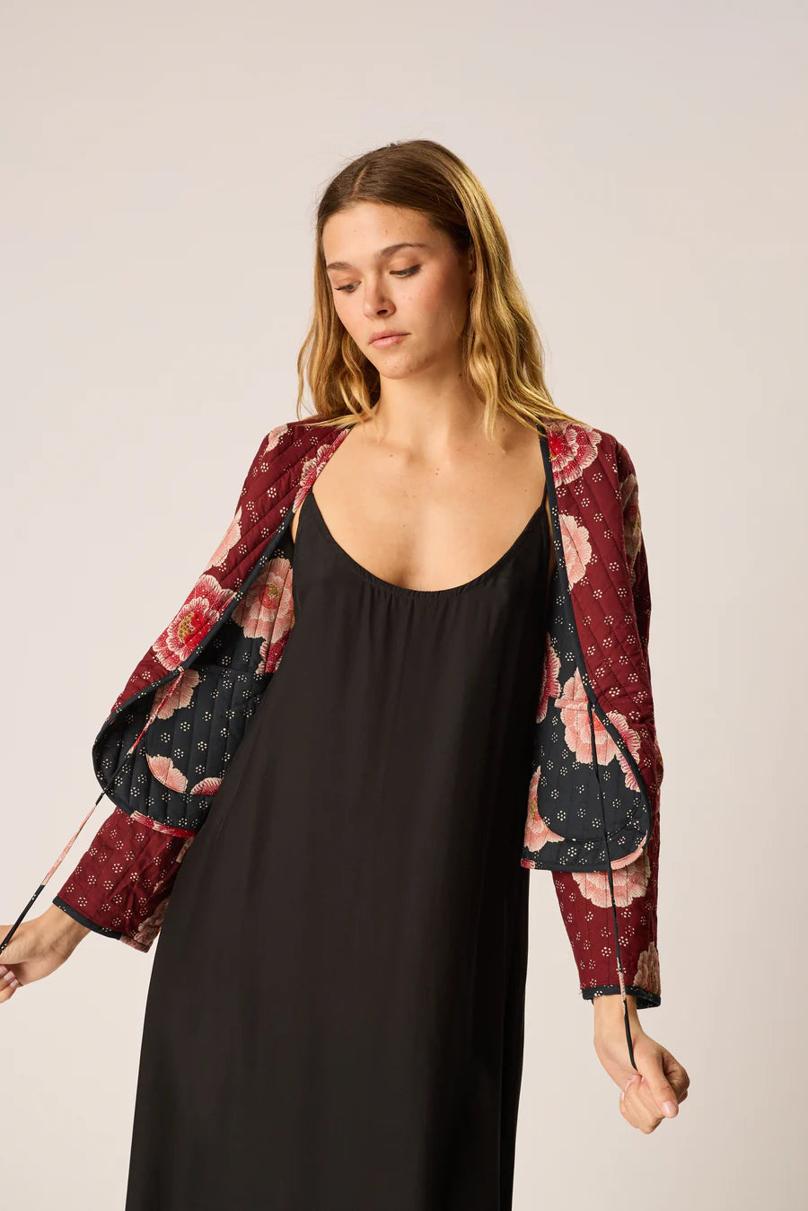 Saskia Jacket in Poppy Combo