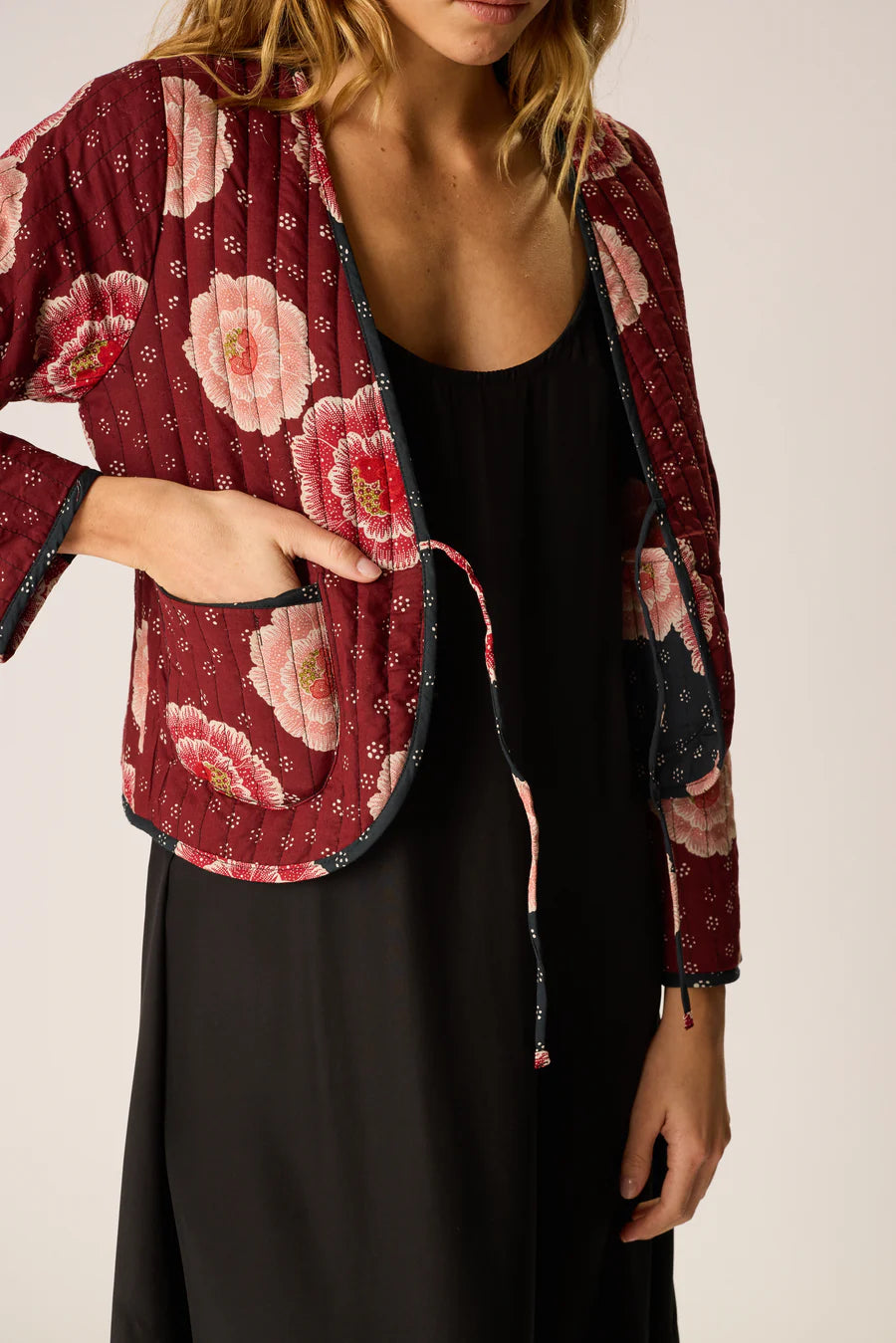 Saskia Jacket in Poppy Combo