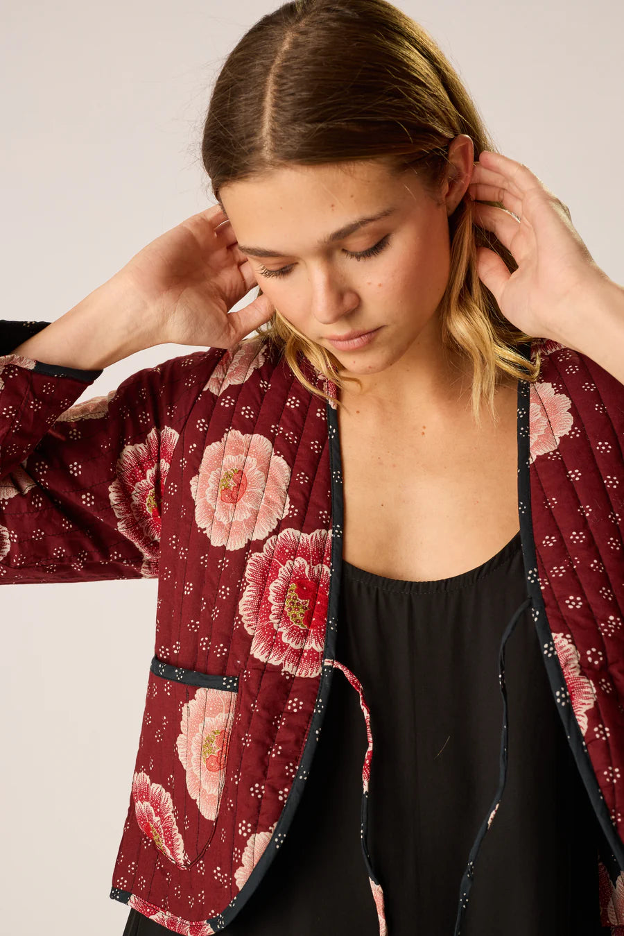 Saskia Jacket in Poppy Combo