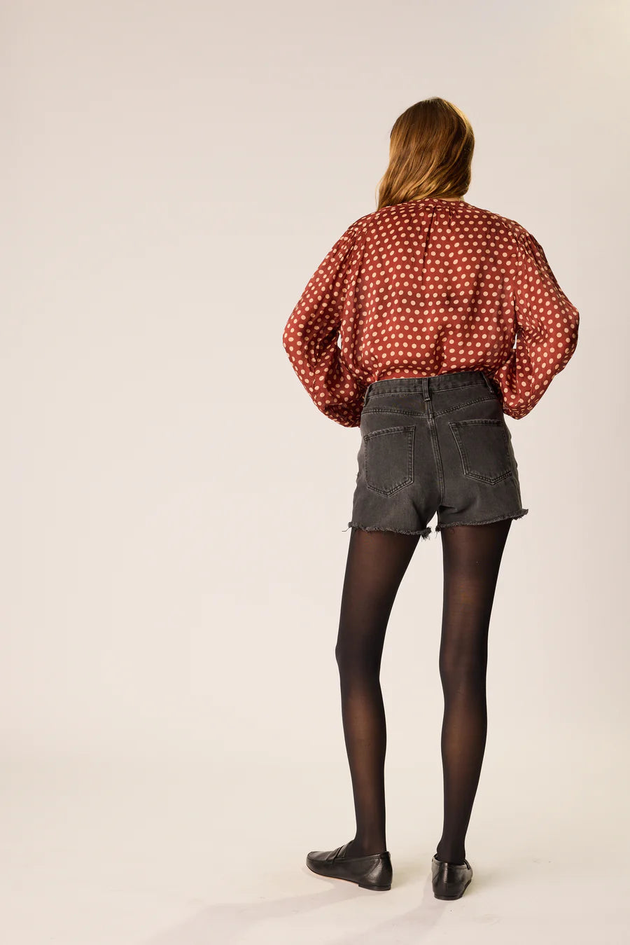 Tolan Shirt in Polka Dot Cappuccino