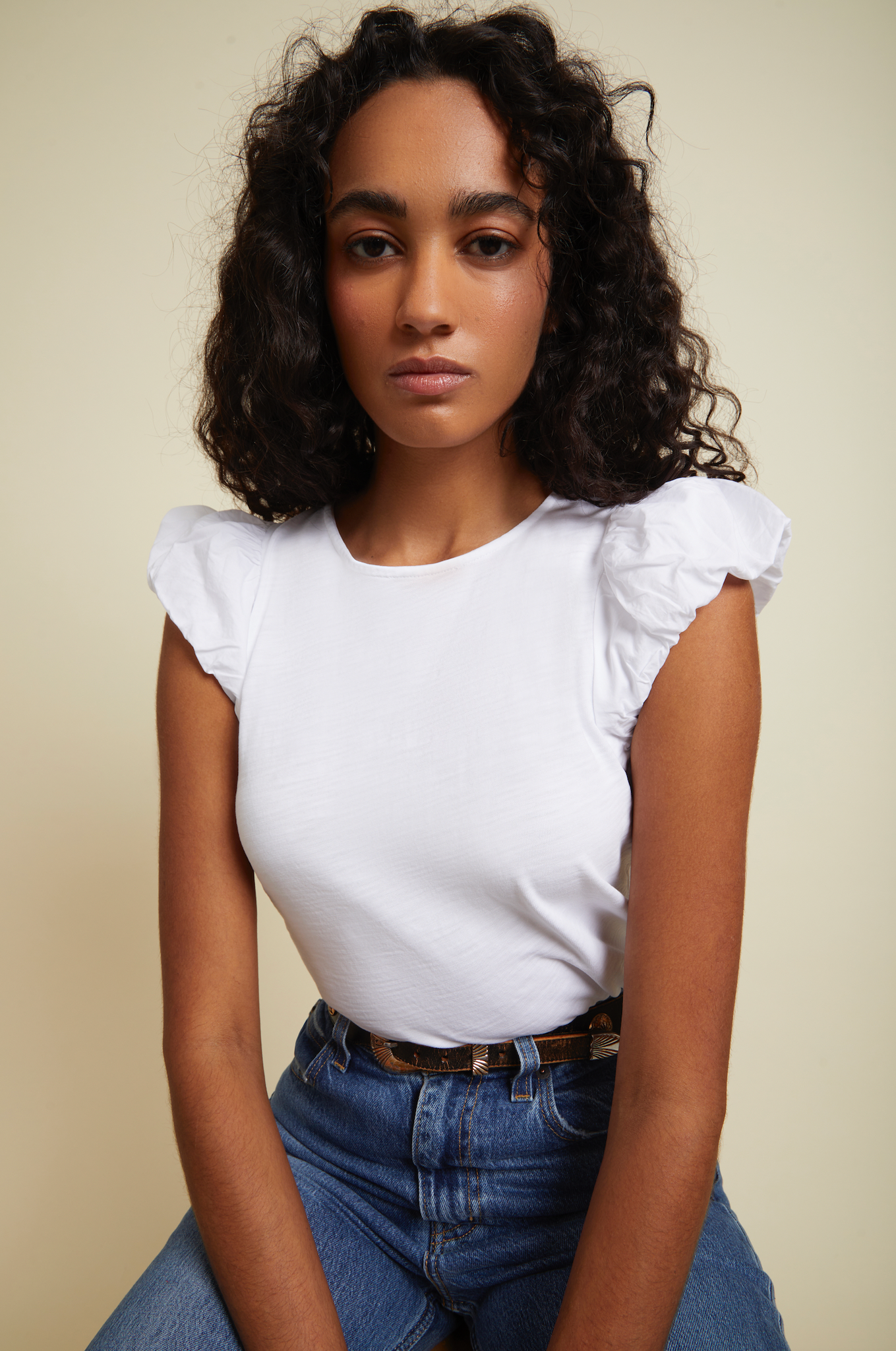 Audra Tee in Optic White