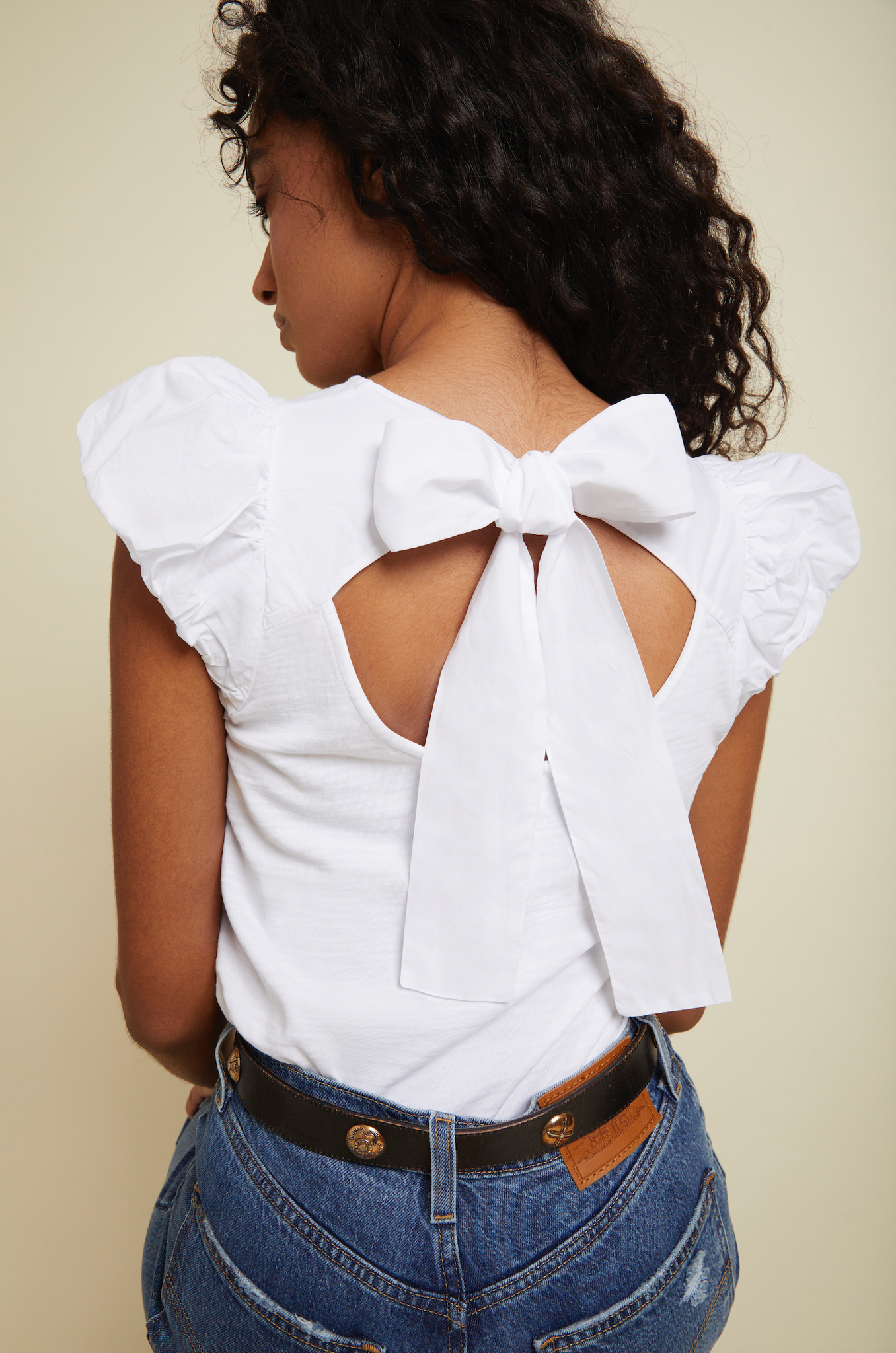 Audra Tee in Optic White