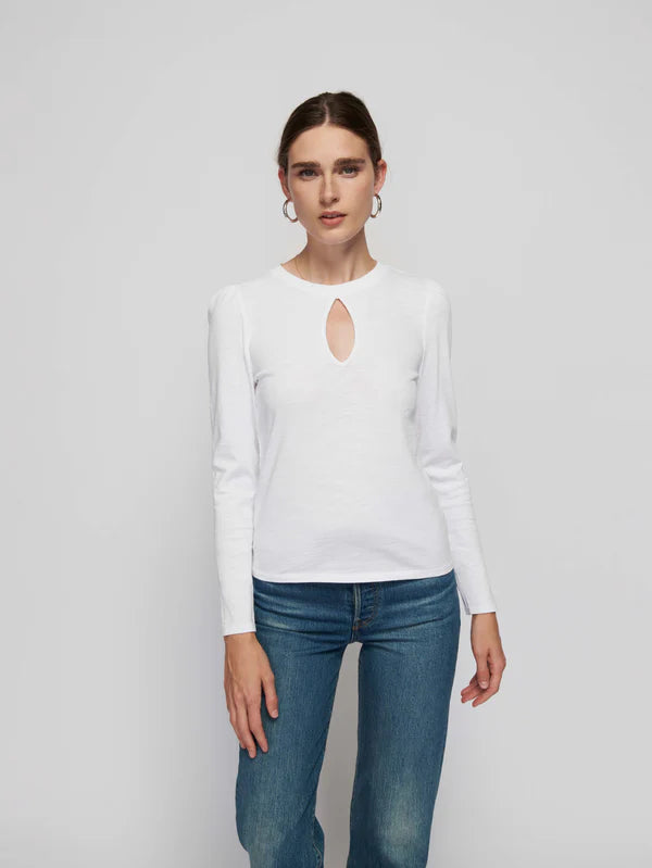 Dania Tee in Optic White
