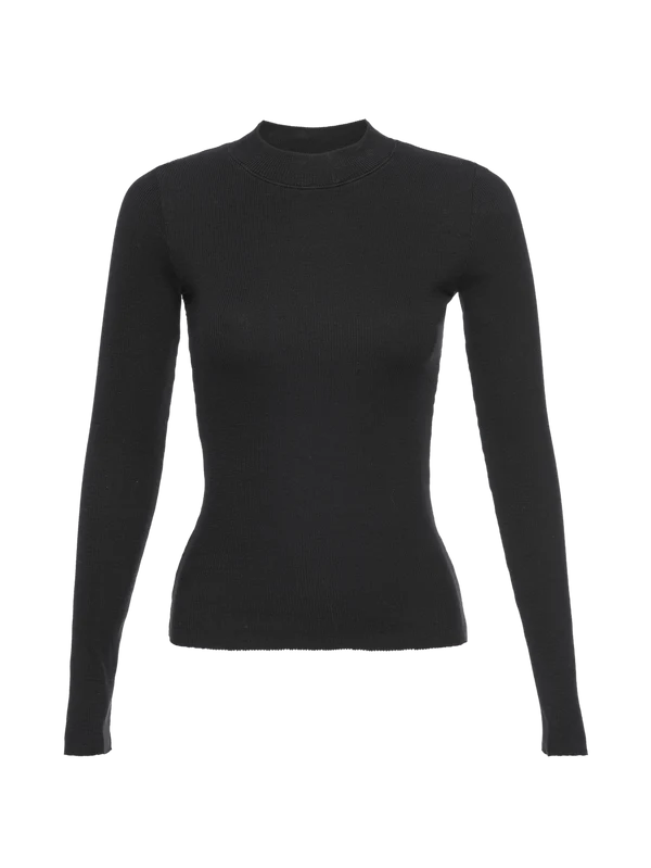 Gina Long Sleeve in Jet Black