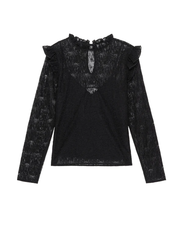 Cara Top in Jet Black