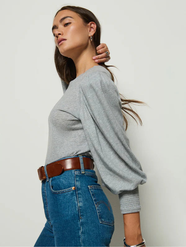 Loren Tee in Heather Grey