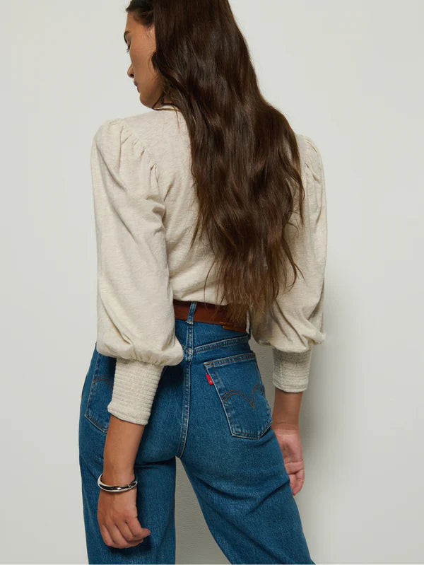 Loren Tee in Heather Oatmeal