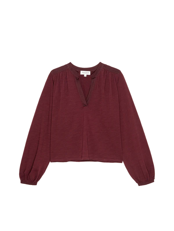 Maya Top in Bordeaux