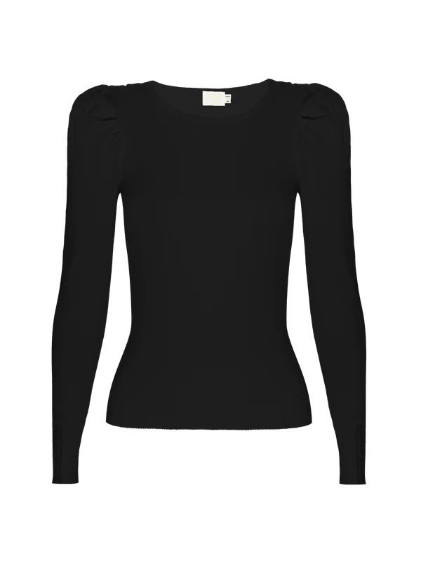 Molly Long Sleeve in Jet Black