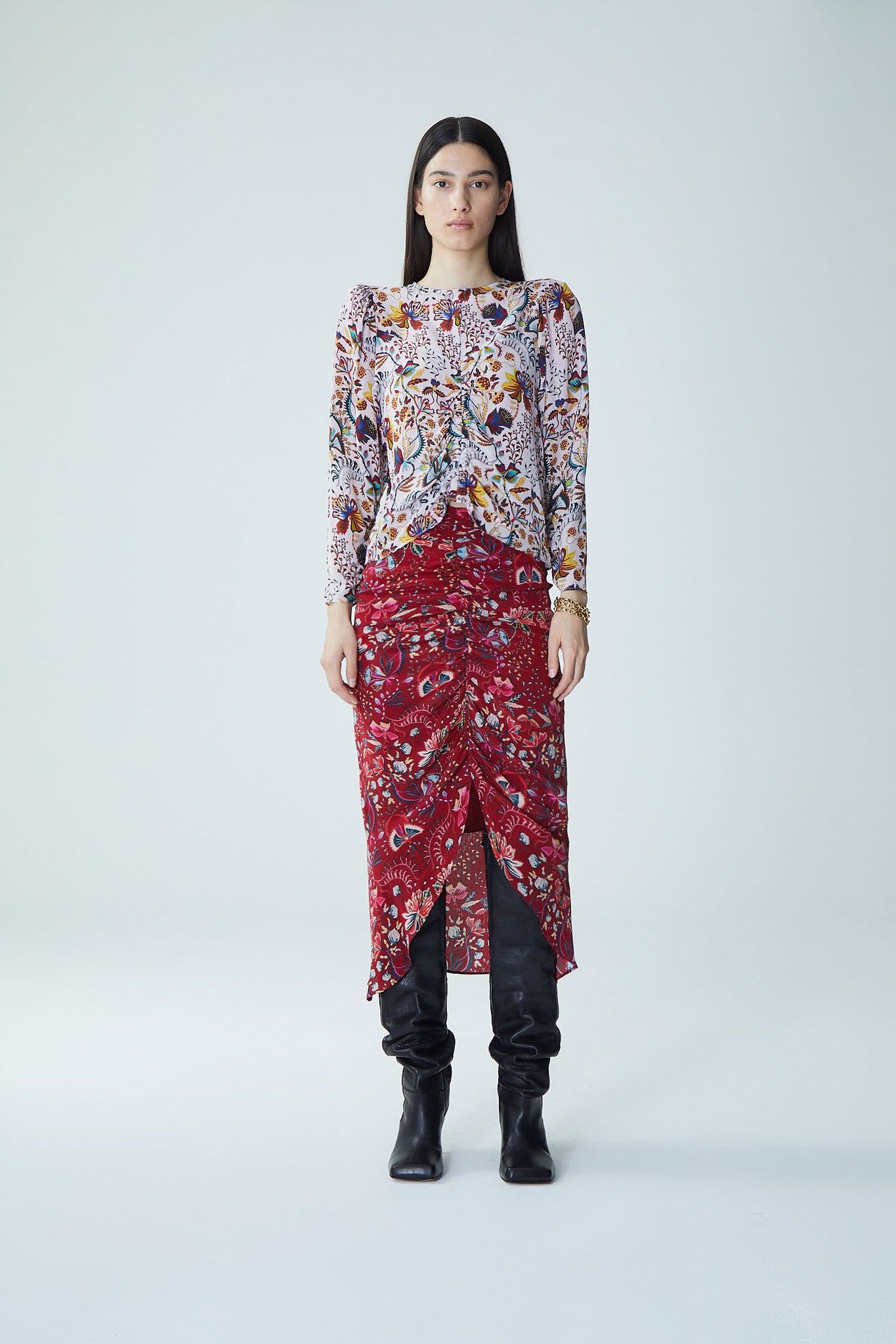 Palermo Lisa Skirt in Red Berrie
