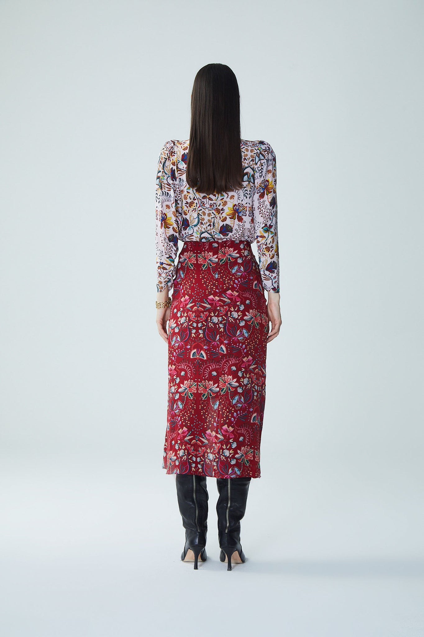 Palermo Lisa Skirt in Red Berrie