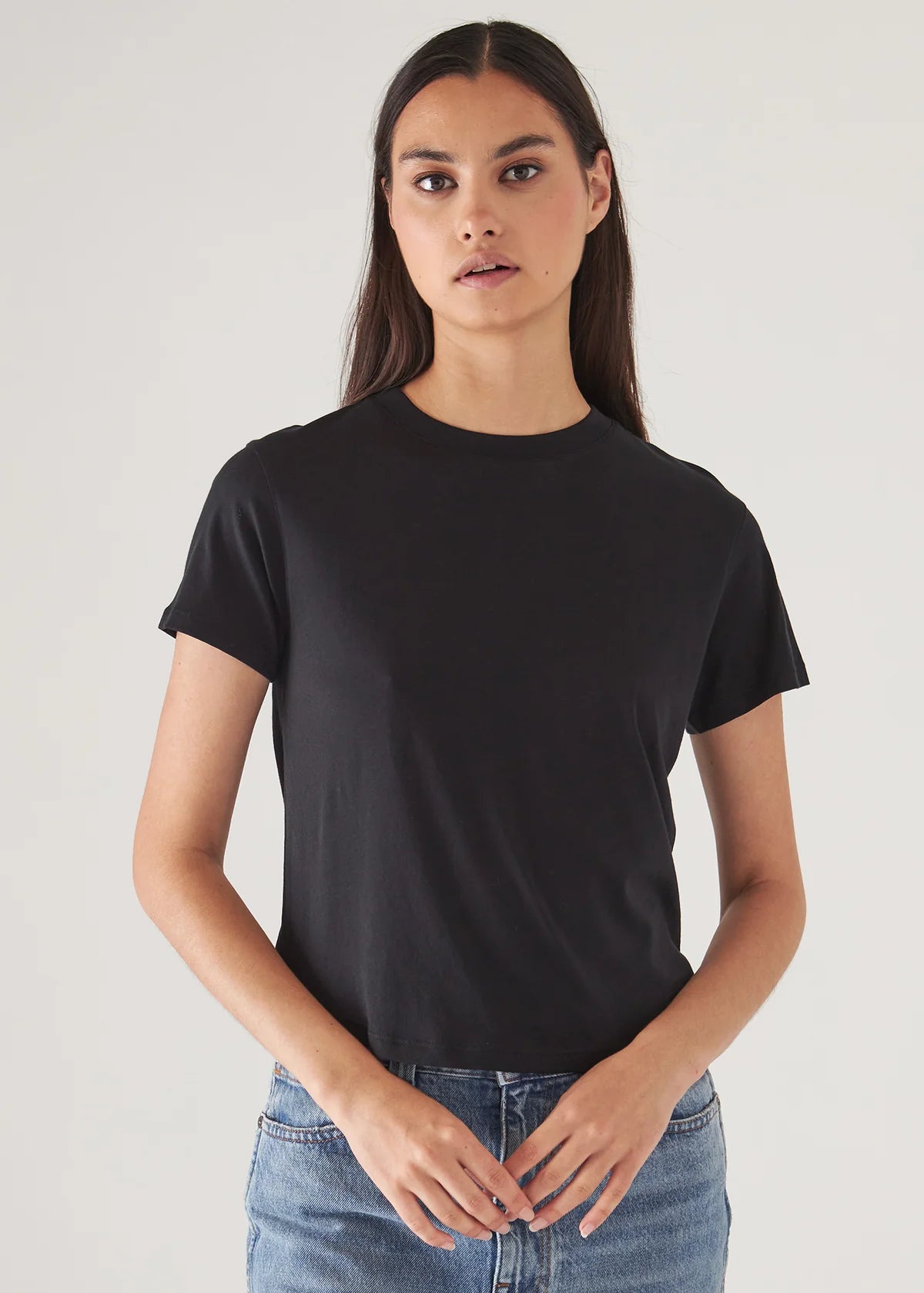 Lightweight Pima Cotton Baby T-Shirt in Black