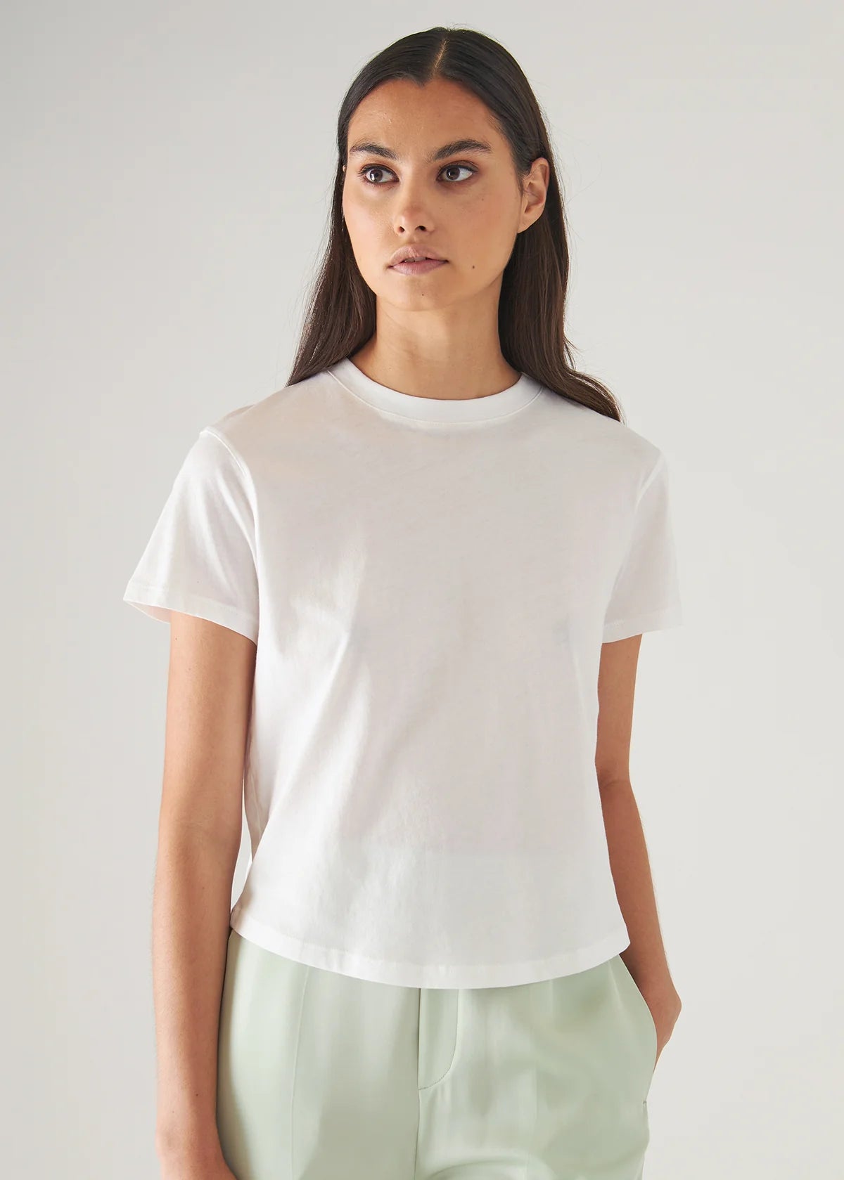 Lightweight Pima Cotton Baby T-Shirt in White